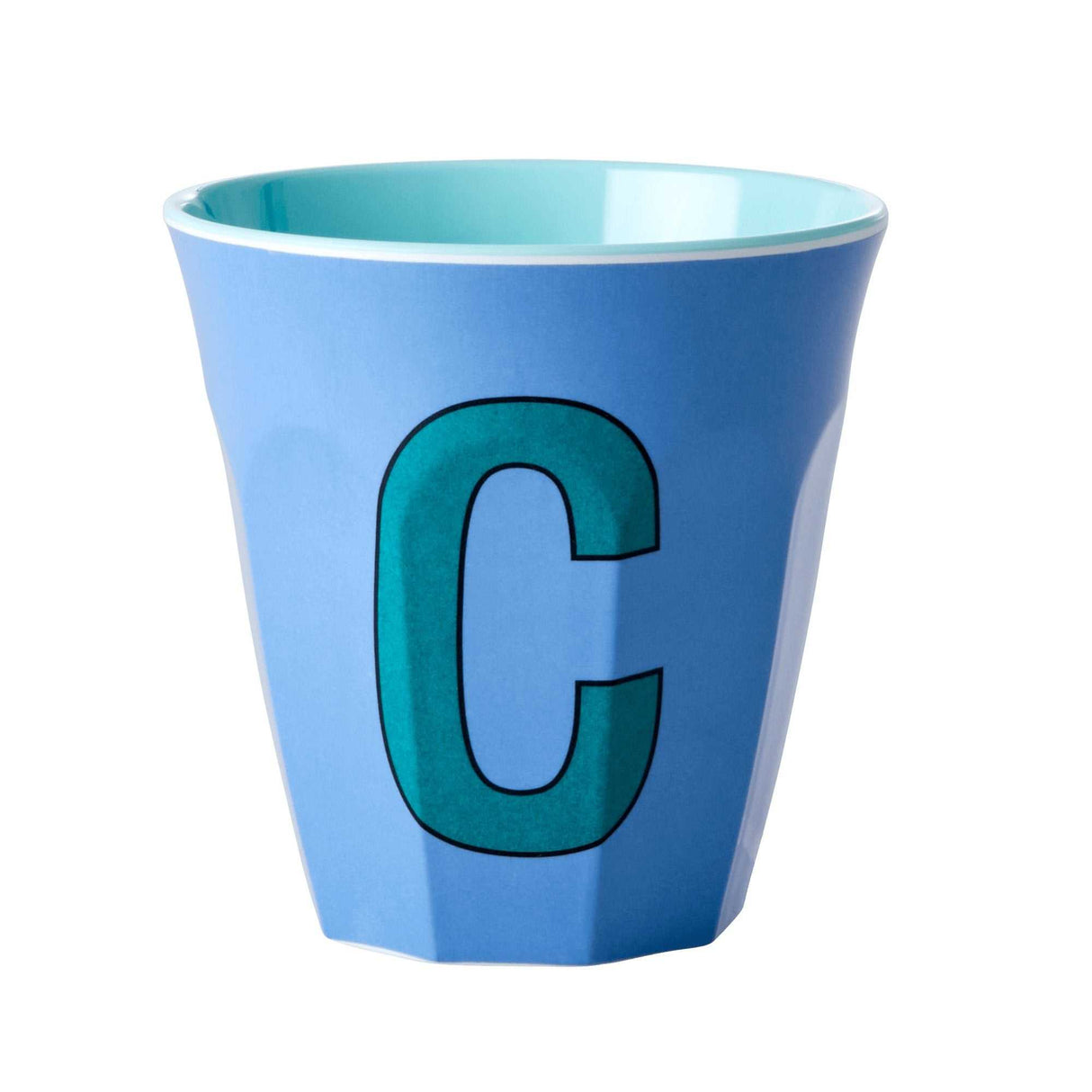 Buchstabenbecher C Melaminbecher 250ml mit Buchstaben-Print BPA-frei spülmaschinengeeignet