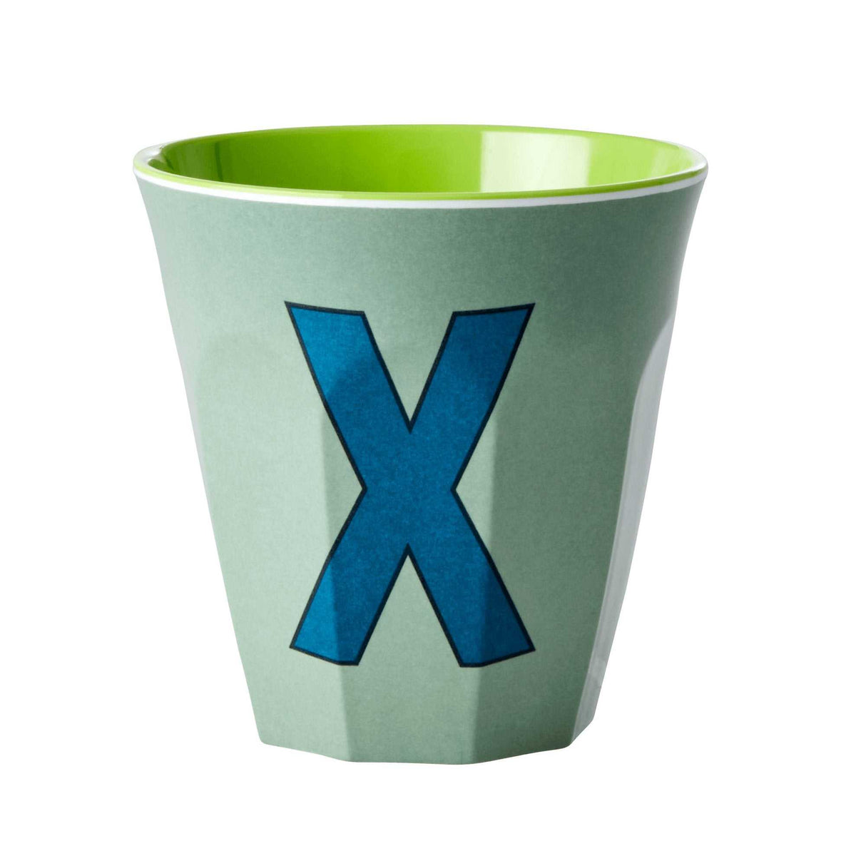 Buchstabenbecher X 250ml melaminbecher mit buchstaben-print ideal für getränke und geschenke