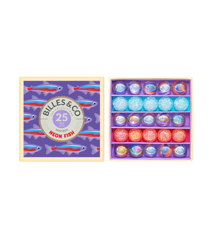 Kleine Murmelbox Neon Fish