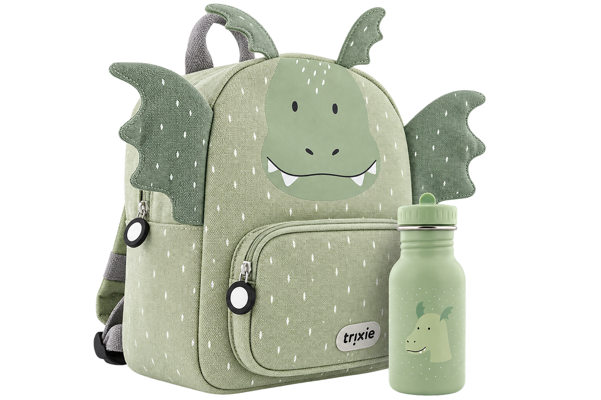 Schulset - Rucksack klein & Trinkflasche 350ml - Mr. Dragon