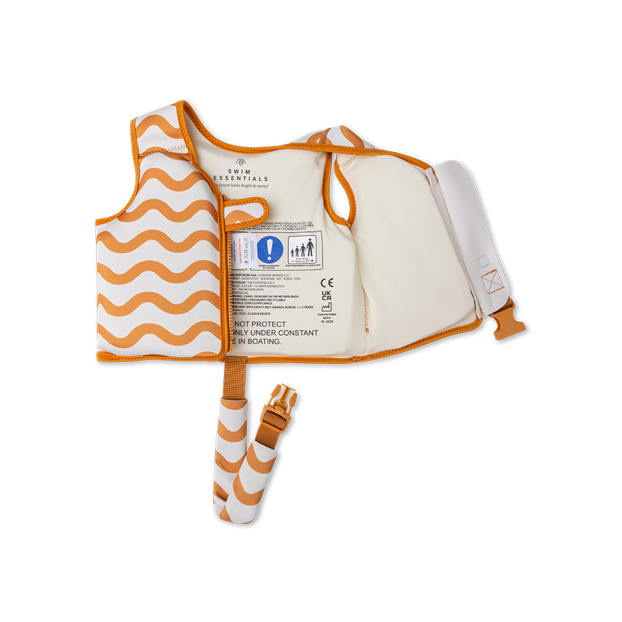 Schwimmweste Orange Surfer - 2-3 Jahre