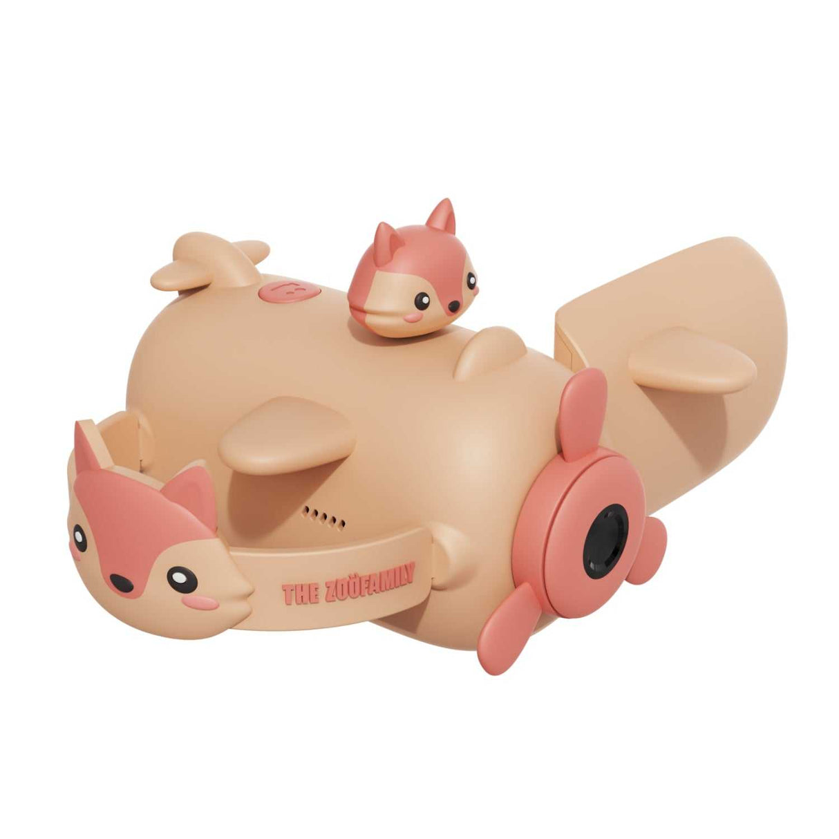 Kinder-Videokamera Fuchs von Zoofamily mit 48 MP, kinderfreundlichem Design und 2-Zoll-IPS-Bildschirm.
