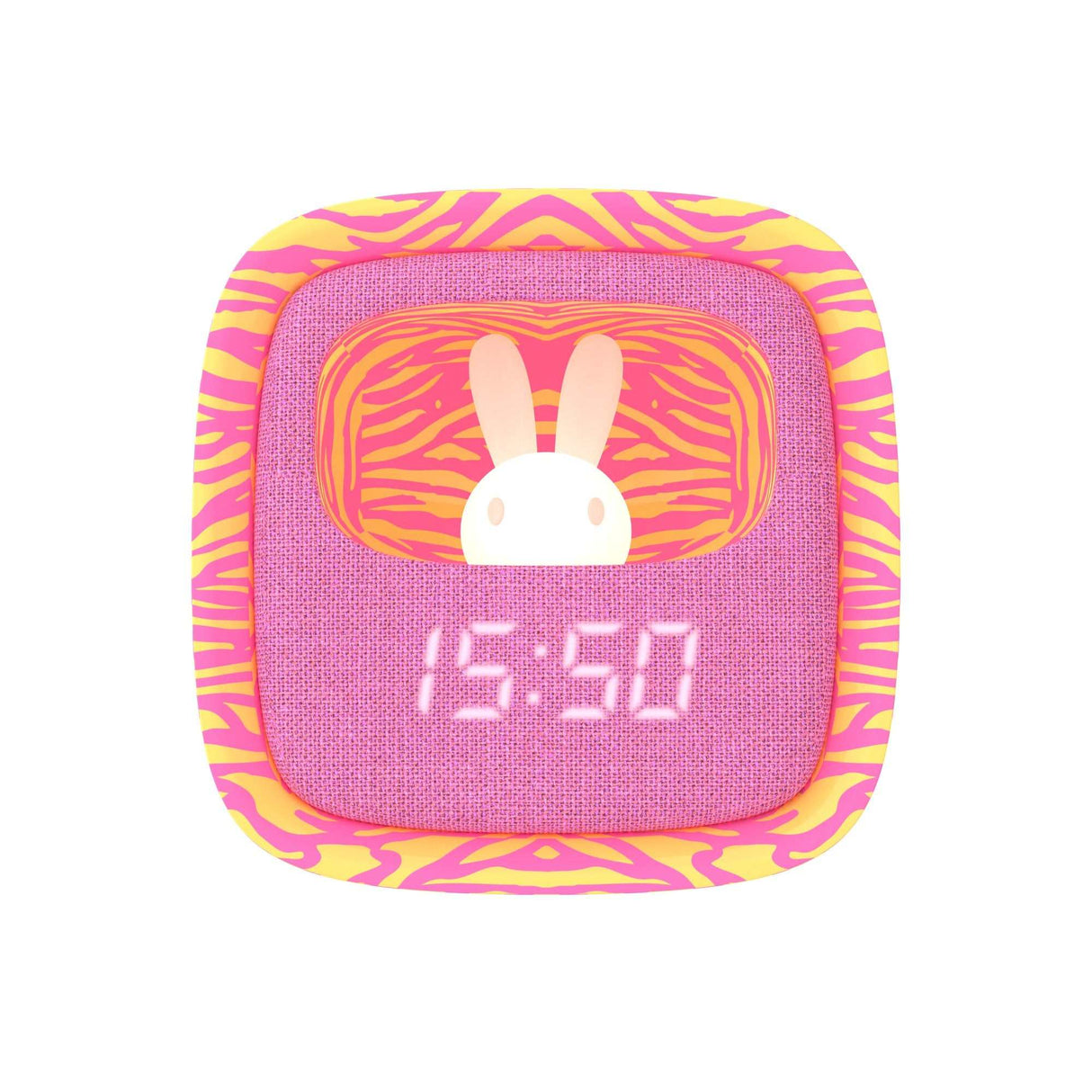 Wecker mit Nachtlicht- Zebra Pink