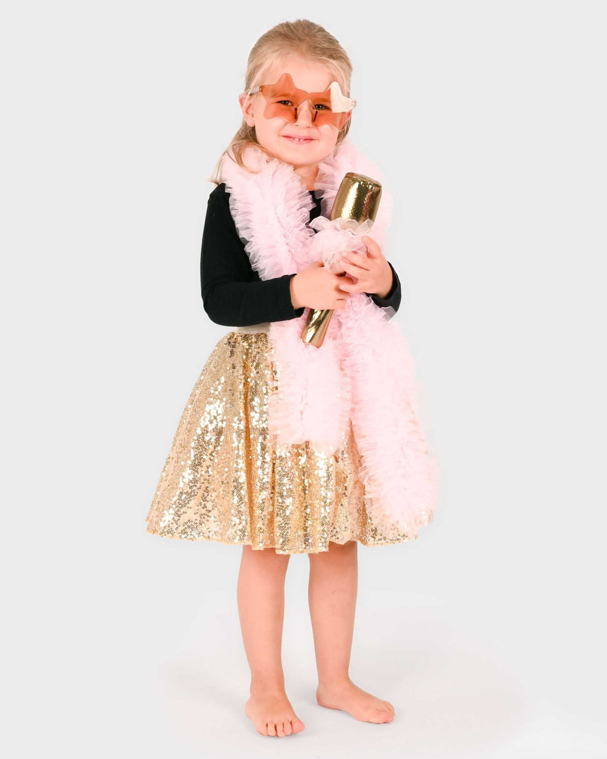 Disco Kostüm/ Gold 4-6 Jahre