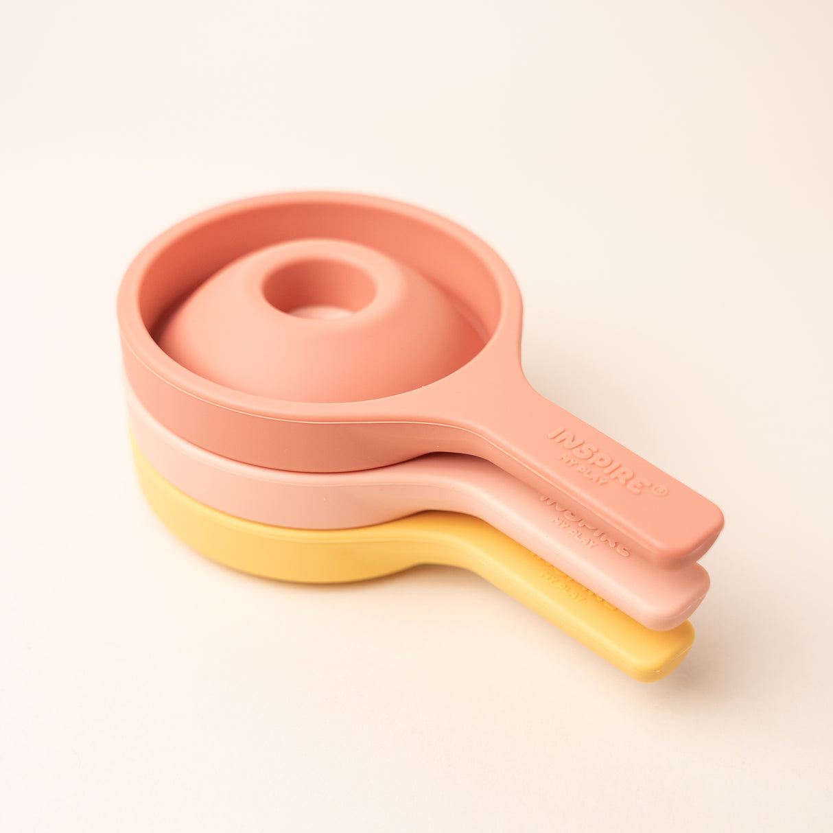 Sensorik Trichter-Set Coral/Yellow