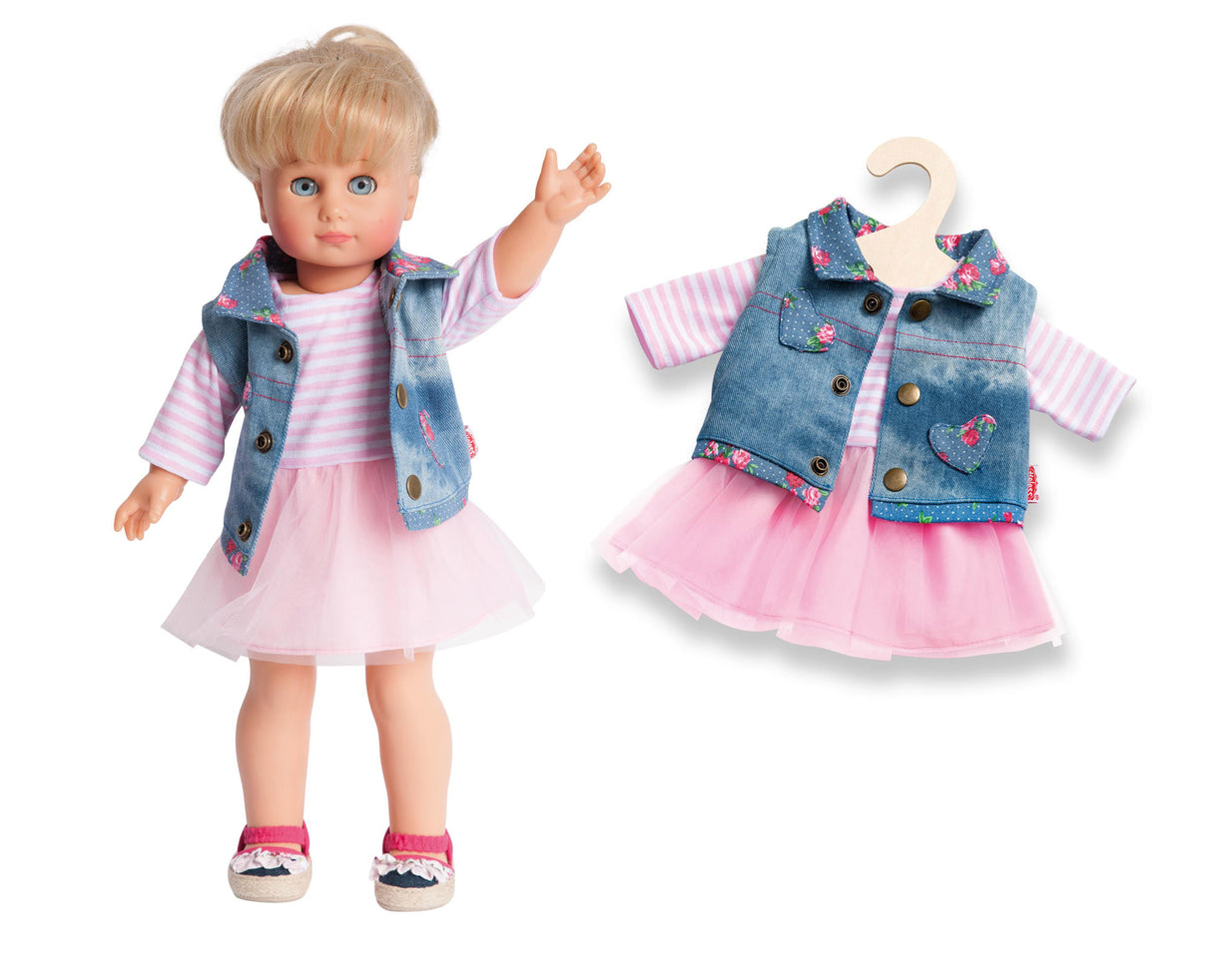 Tüllkleid mit Jeansweste, Gr. 28-35