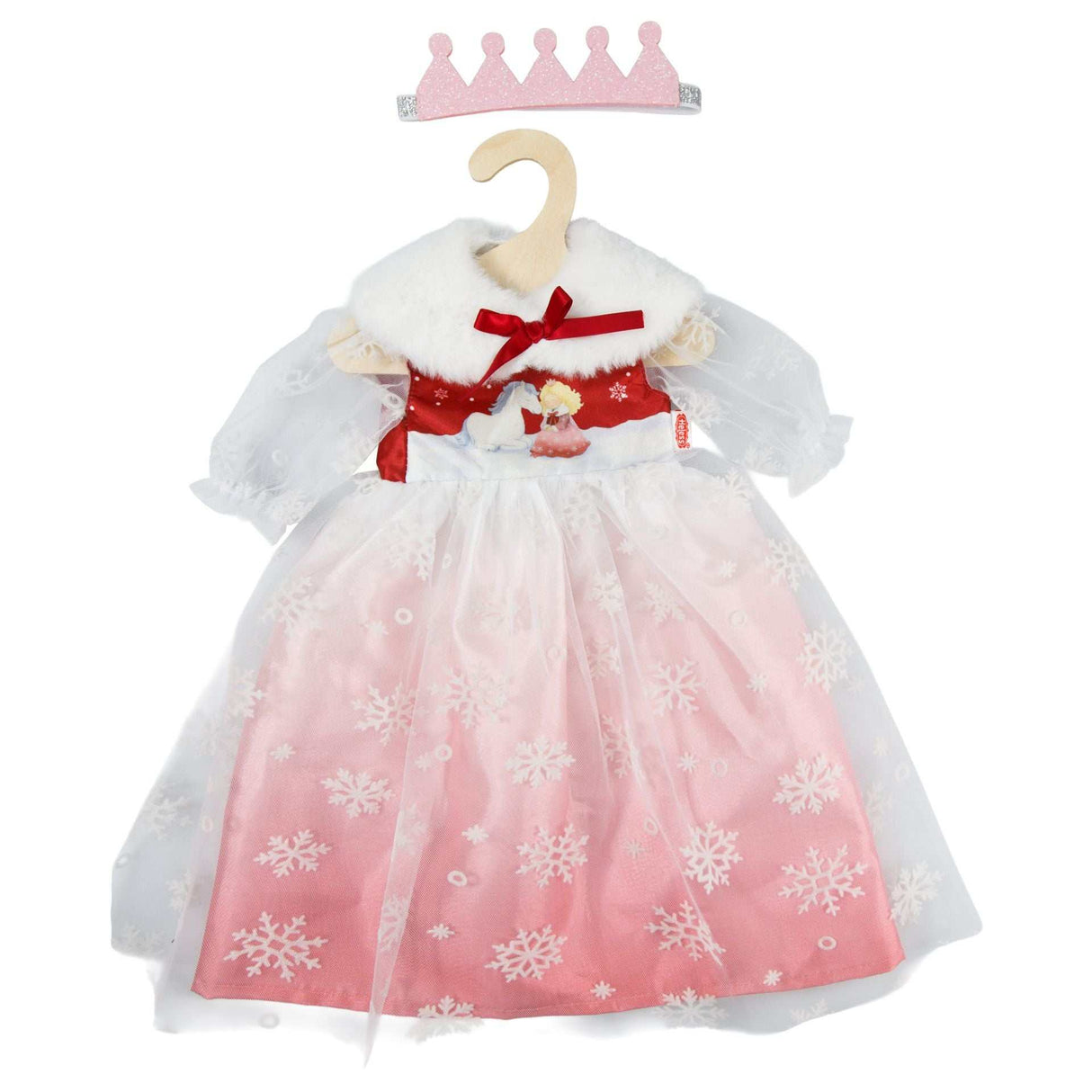 Puppenkleid "Winterprinzessin Lumi" Gr. 28-35 cm