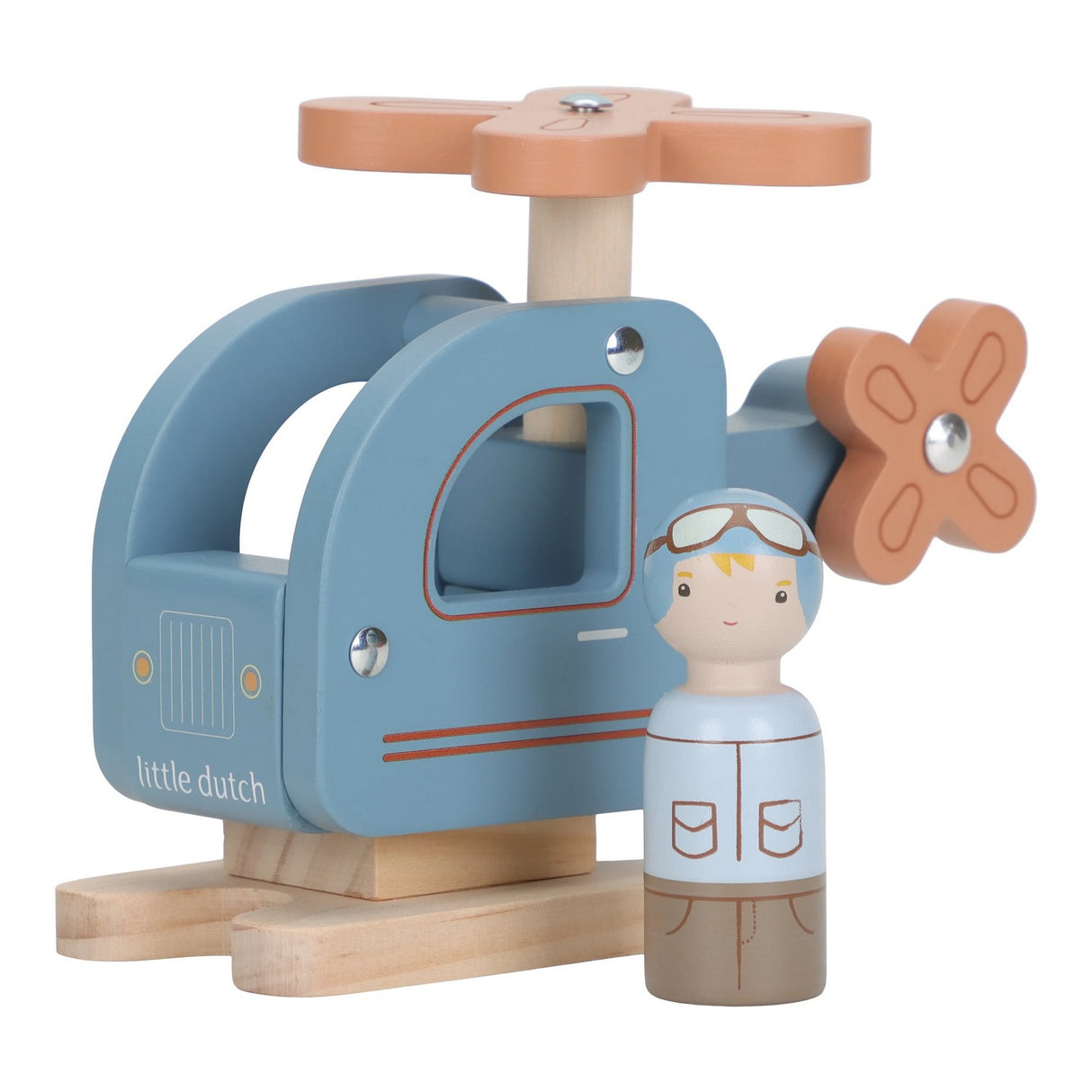 Holz-Hubschrauber