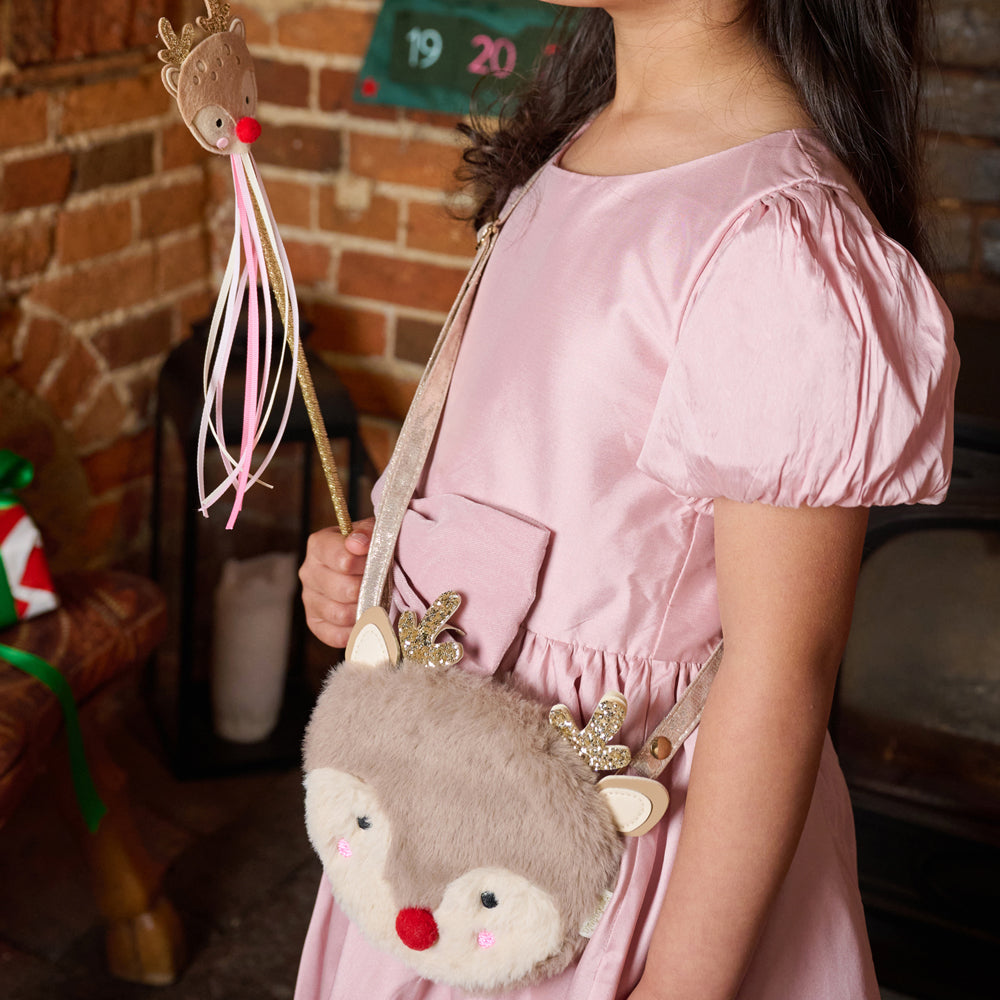 Flauschige Rentier Tasche