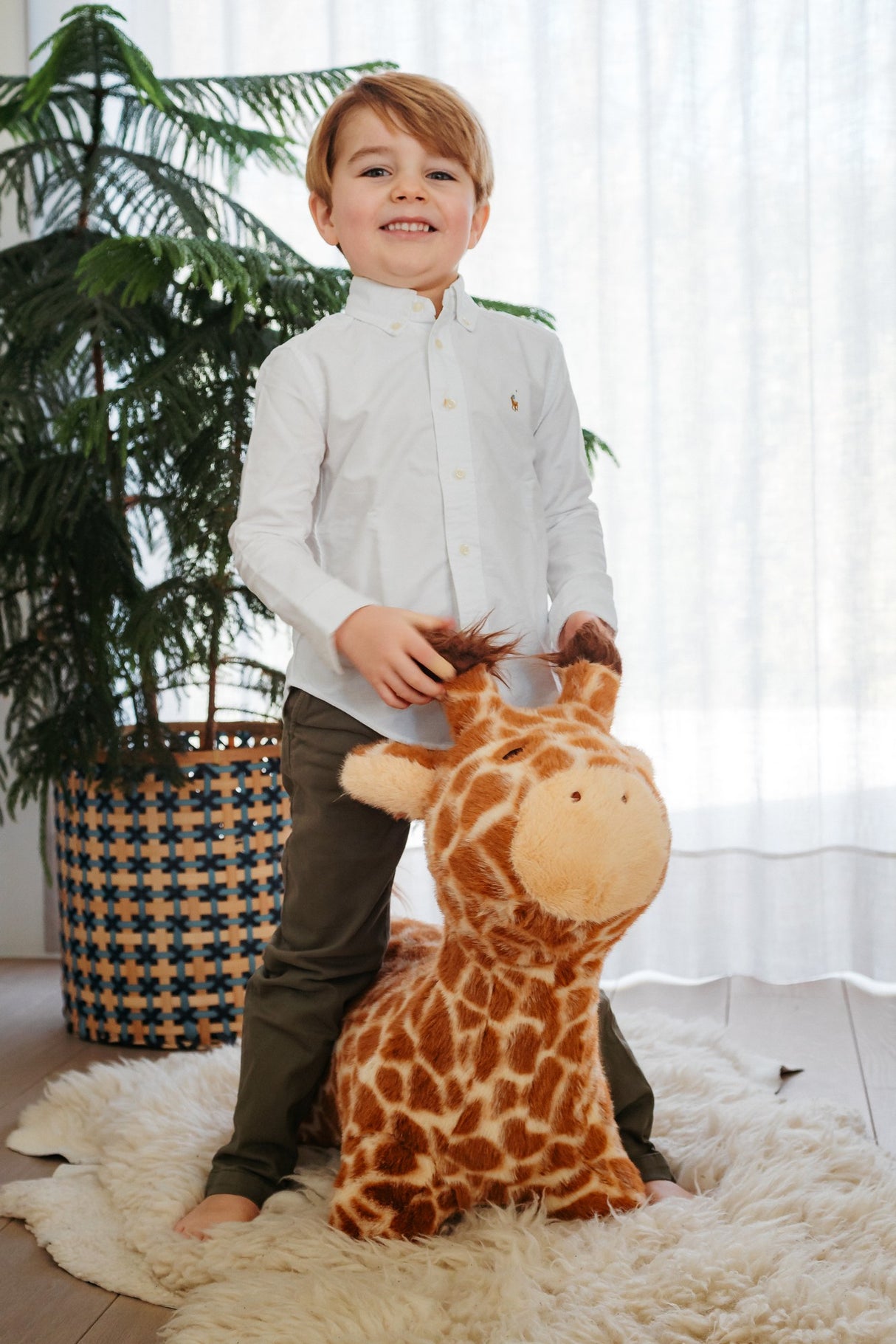 Hüpf-Tier Giraffe