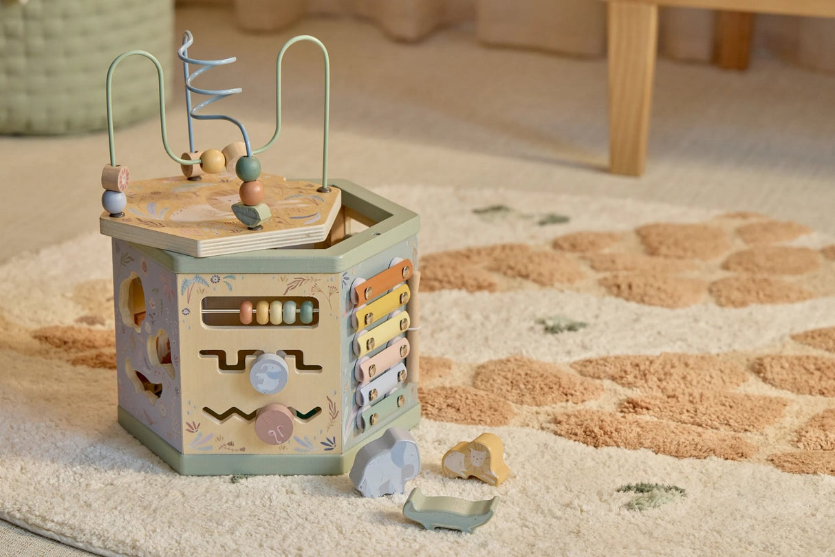 Holz Aktivitätenwürfel - Safari Friends