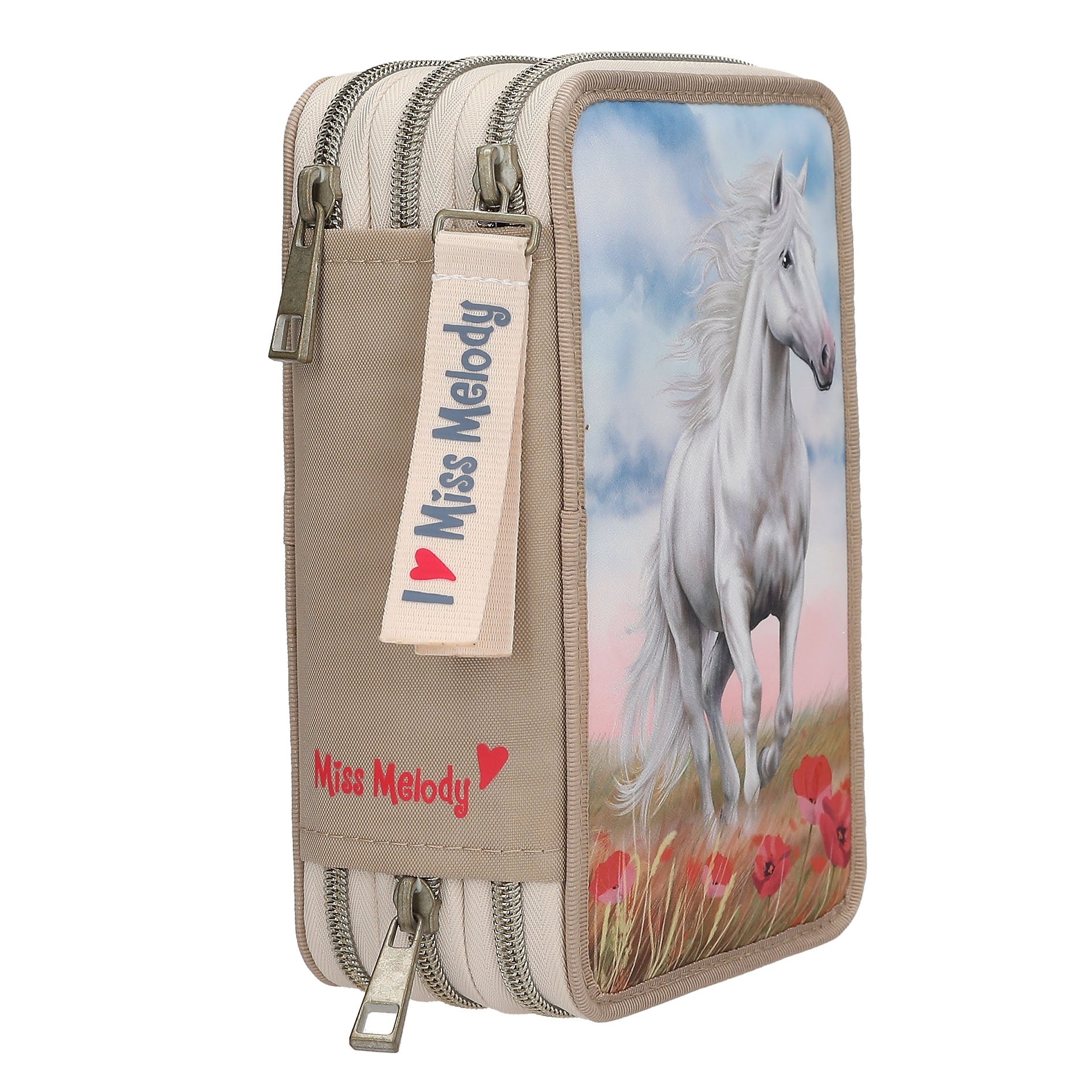 Miss Melody 3 Fach Federtasche