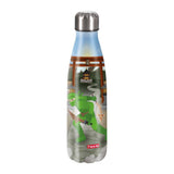 Edelstahl-Trinkflasche Ninja Kimo aus langlebigem 18/8-Edelstahl, 0,5 l, isoliert für heiße und kalte Getränke, BPA-frei und robust