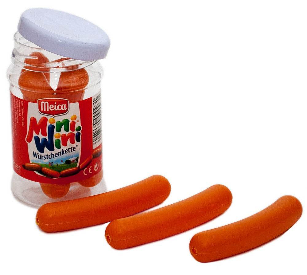 Meica Mini Wini Würstchen Kunststoff Miniwürstchen im Detailglas Geschenk Kaufladen Spielzeug