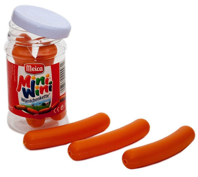 Meica Mini Wini Würstchen Kunststoff Miniwürstchen im Detailglas Geschenk Kaufladen Spielzeug