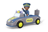 Siku Spielzeug Tom Trusty bewegliches Fahrzeug mit Schwungradmotor und Dreh-Steck-System, fördert Feinmotorik, ab 18 Monaten, Made in Germany