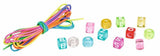 Transparente Buchstabenperlen