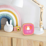 Wecker mit Nachtlicht- Zebra Pink