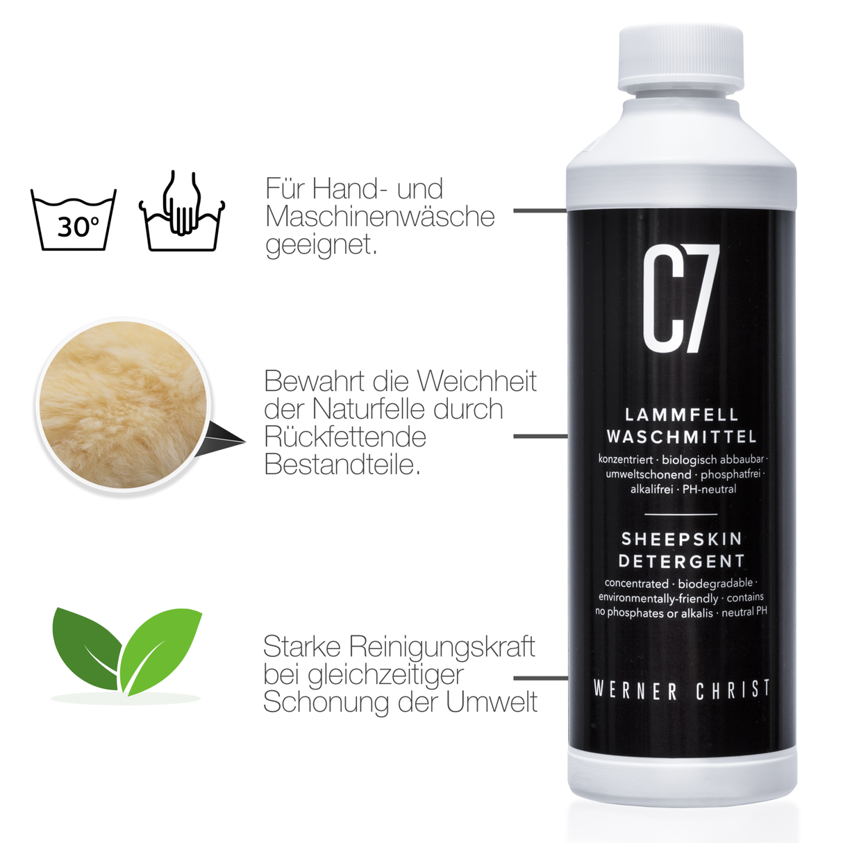 Lammfell Waschmittel