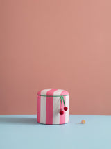 Sitzhocker mit Stauraum rosa