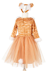 Tigerkostüm Thara & Haarreif, 3-4Jahre