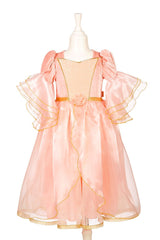 Kleid Marie-Laure 3-4 Jahre mit Tüll, Volantärmel und goldfarbenen Details