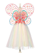 Flora Kostüm Kleid + Flügel 3-4 Jahre