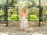 Flora Kostüm Kleid + Flügel 8-10 Jahre