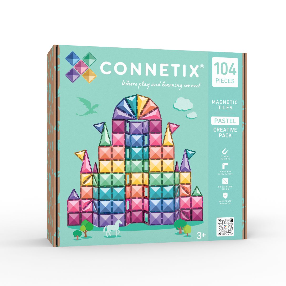 Magnetbausteine Pastel Creative Pack 104 Teile