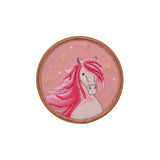 Schulranzen-Patches Set Horse pink