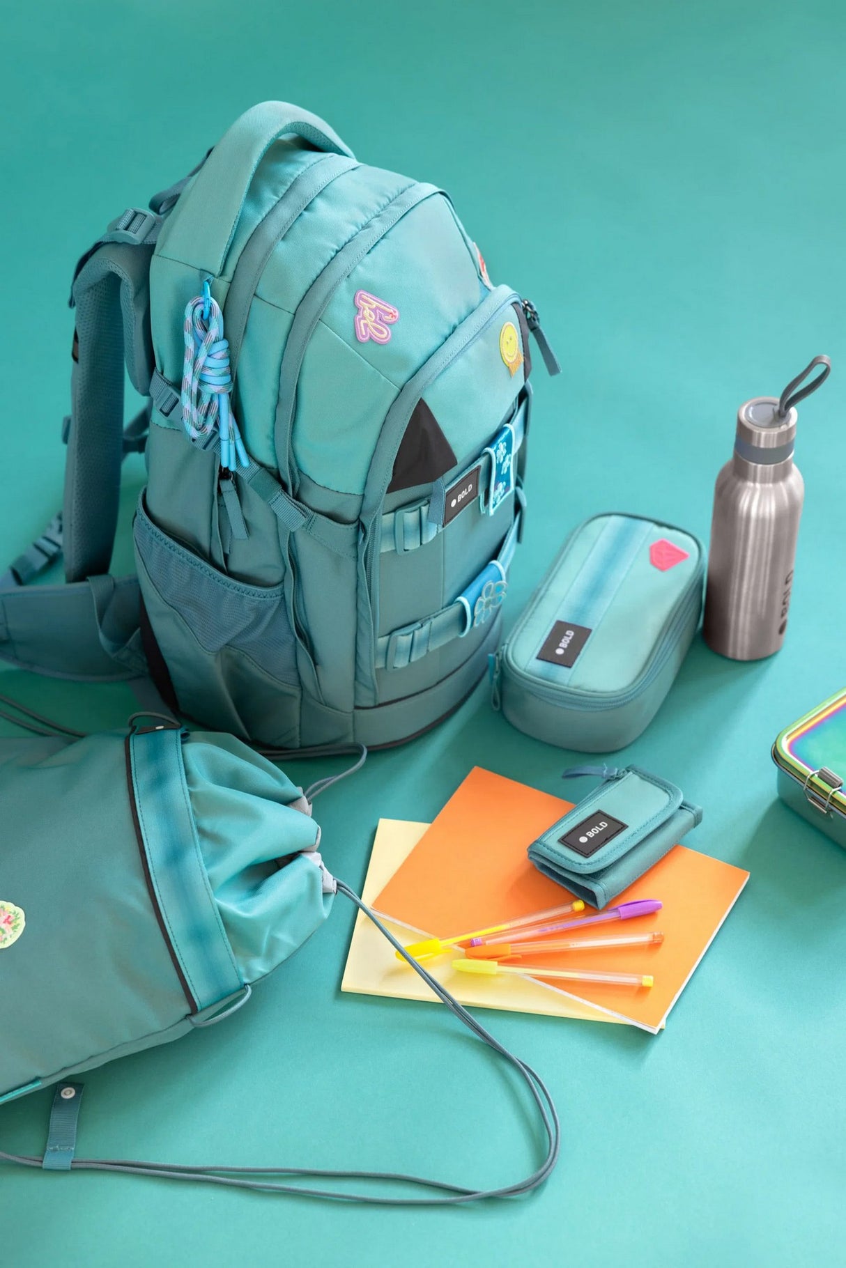 Schlampermäppchen- Bold Aqua