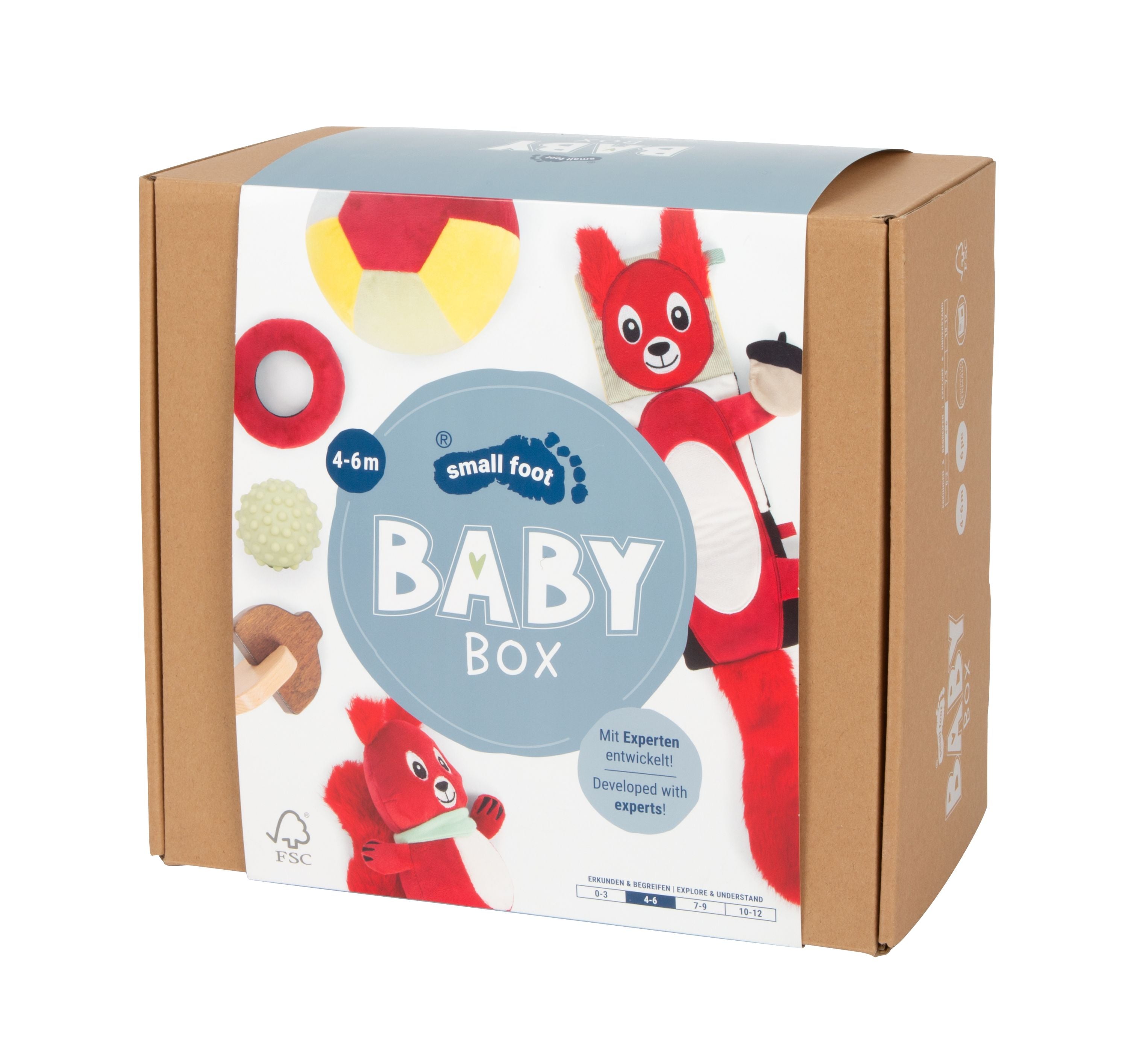 Baby-Box 4-6 Monate „Erkunden & Begreifen“