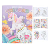 Ylvi Malbuch mit Einhorn-Malvorlagen und Stickern zum Ausmalen und Dekorieren