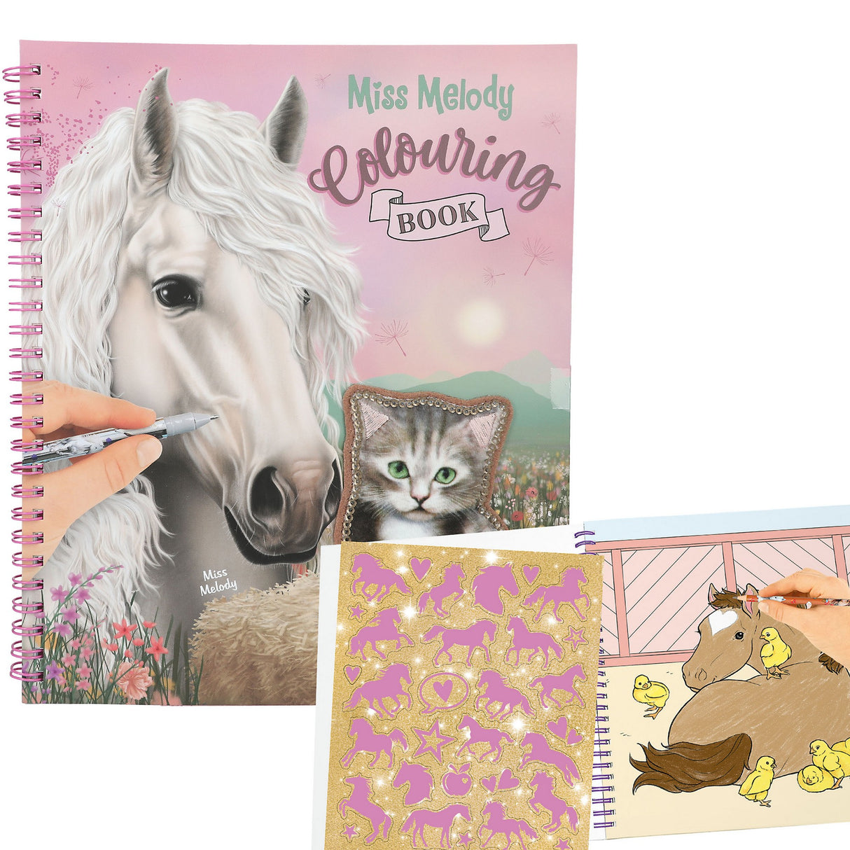 Miss Melody Malbuch mit Pailetten