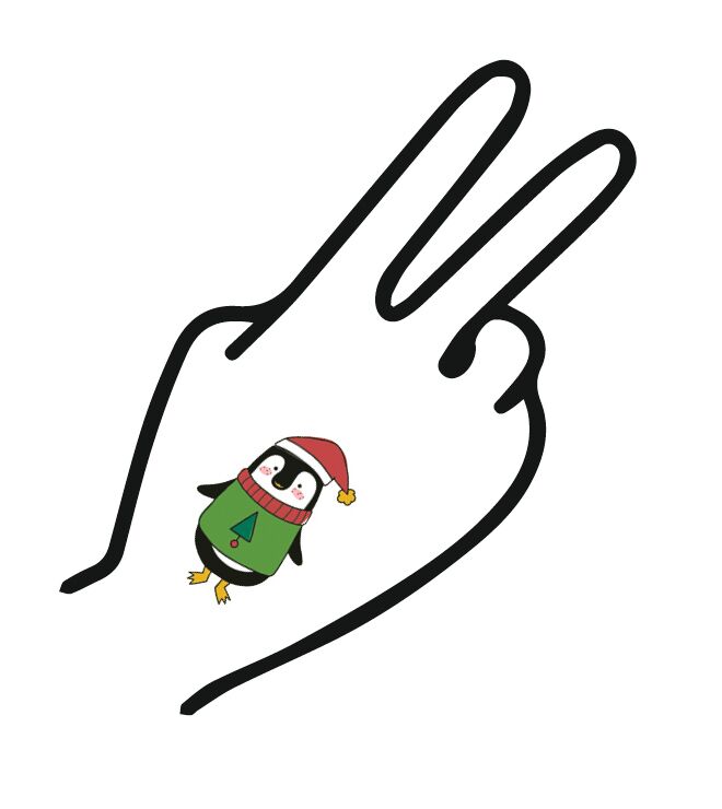 Glitter-Weihnachts-Tattoos