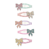 Glitzerschleifen Clips