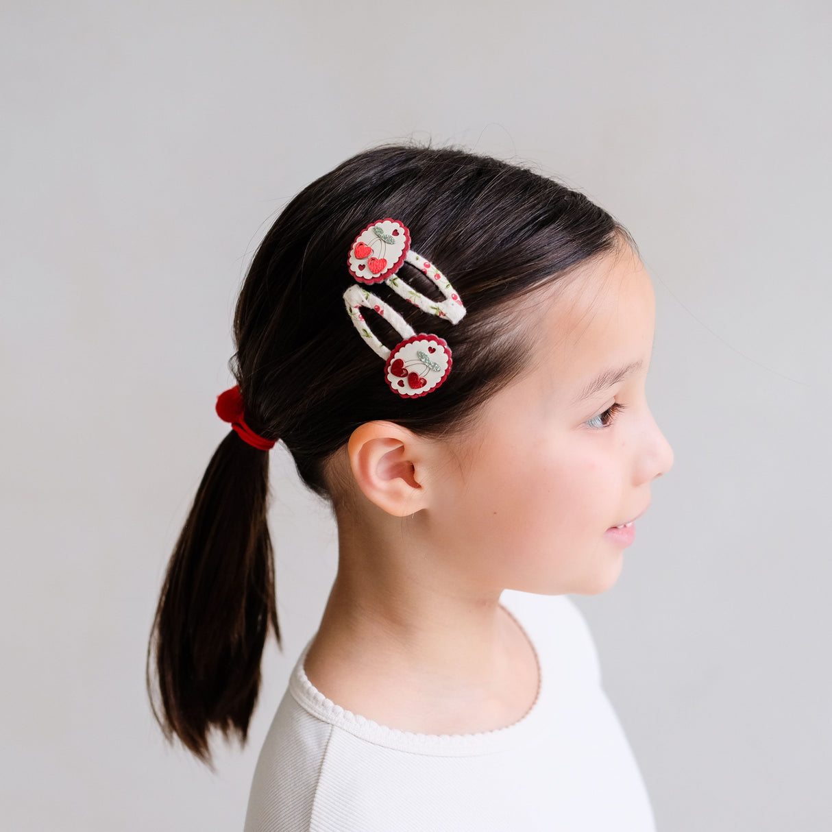 Haarclips Kirsche