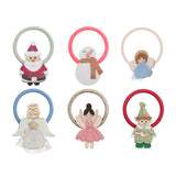 Haargummis Mini Weihnachtsfiguren