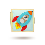 Quiet Book Mini Autobahn Montessori Spielzeug für Kleinkinder mit weichen Seiten und praktischer Tasche