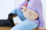 Leckerli Tasche Emma/ Teddy-Fleece beige