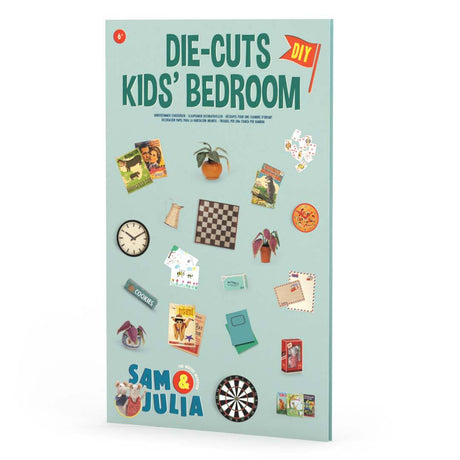 Stanzbögen Kinderzimmer Papier-Miniaturen für Kinderzimmerdeko im Maßstab 1:12