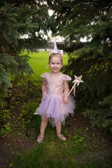 Einhorn-Kleid & Haarreif 5-6 Jahre