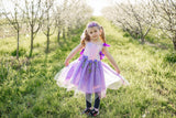Juwelen-Diadem Lila