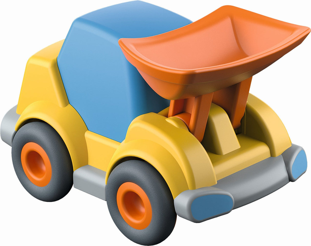 Kullerbü Radlader von HABA aus Kunststoff für Kinder 2-8 Jahre, fahrend mit kippschaufel