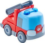 Kullerbü Feuerwehr-Leiterwagen mit Ausklappleiter und Schwungmotor für Kinder ab 2 Jahren