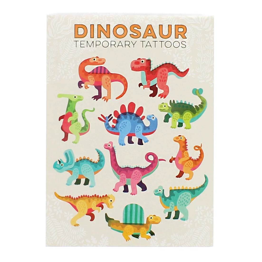 Abwaschbare Tattoos mit bunten Baby Dinosauriern für Kinderpartys und Feste