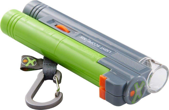 Terra Kids Mikroskop mit 30-facher Vergrößerung und LED-Licht, handliches Naturforscher Geschenk