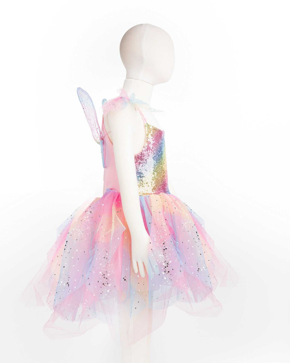 Kleid Regenbogenfee 5-6 Jahre