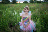 Kleid Regenbogenfee 5-6 Jahre