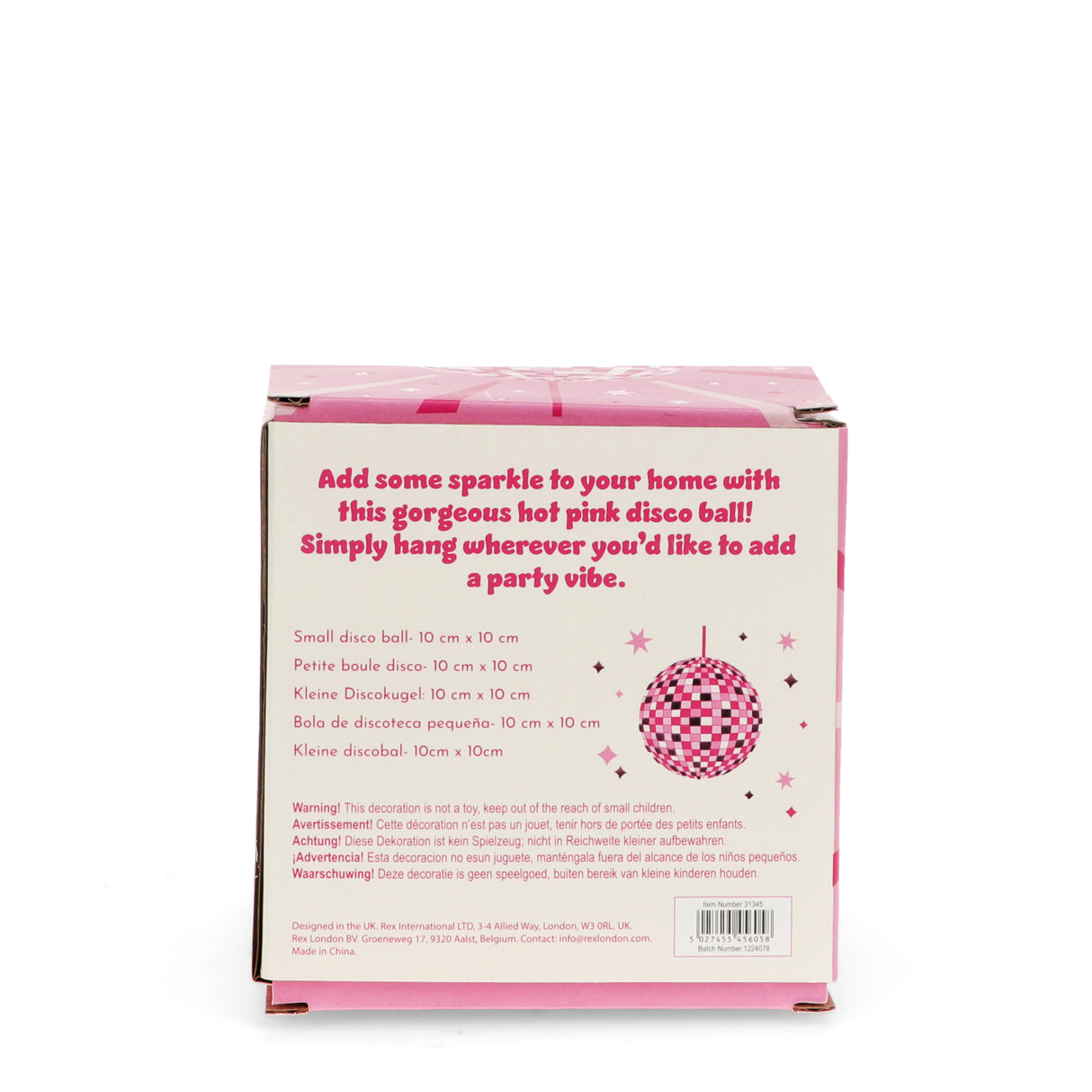 Discokugel - Pink (10 cm)
